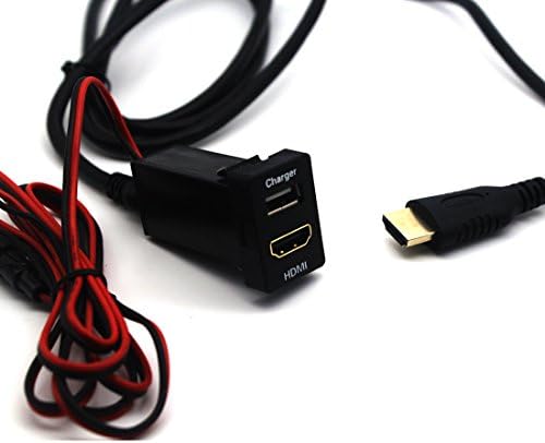 Toyota için HDMI Soketli MOTONG Araba USB Soket Bağlantı Noktası-Cep Telefonu için MOTONG Araba USB Soket Güç Adaptörü 12/11/8/7/6/5,