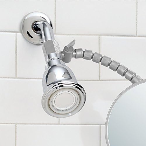 ıDesign Sissiz Emişli Duş Tıraş Aynası, Banyo için Sissiz Ayna, Küvet, 8,25 x 6 x 2, Temizle, 74800