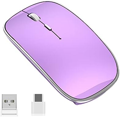 Halpilt Kablosuz Fare Şarj Edilebilir Ince Sessiz Fare 2.4 G Taşınabilir Mobil Optik Ofis Fareler ile USB ve Tip-c Alıcı için