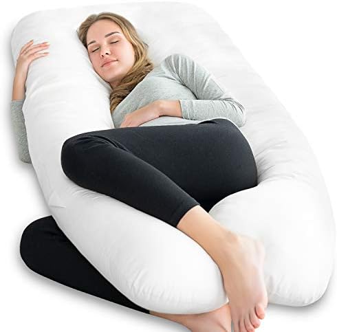 NiDream Yatak Premium gebelik yastığı U Şekilli, Gebelik vücut yastığı, Yan Uyku için hamile yastığı, Fermuarlı Çıkarılabilir