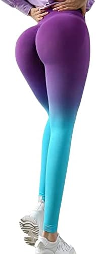 Pongfunsy Tayt Kadınlar için, yüksek Belli batik Tayt Kalça Kaldırma Ezme Karın Kontrol Egzersiz Yumuşak Yoga Pantolon