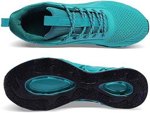 TİAMOU Erkekler Koşu yürüyüş ayakkabıları Spor Atletik Wihte Koşu Sneakers