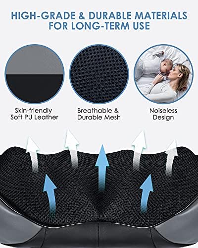Deckpro Shiatsu boyun ve sırt masajı ile ısı derin doku 3D yoğurma elektrikli masaj için tam vücut kas ağrı kesici kullanımı