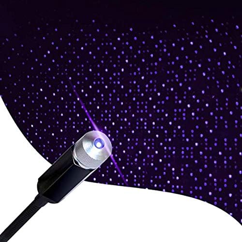 Starlight Projektör Car - Araba İç Işıklar Araba( Mavi, Mor)Şerit Işık USB Araç Tavan Yıldızlı Gökyüzü Işık Romantik bir Atmosfer