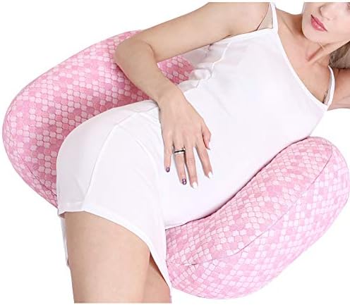 Taşınabilir gebelik yastığı Yan Uyku hamile yastığı Sırt ve Göbek Desteği vücut yastığı Görünmez Fermuarlı gebelik bel yastığı