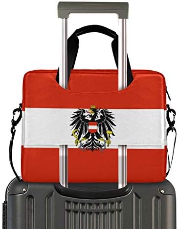 15.6-İnç Dizüstü Bilgisayar ve Tablet Omuz Çantası Taşıma Çantası Avusturya Bayrağı Ve Ulusal Amblem