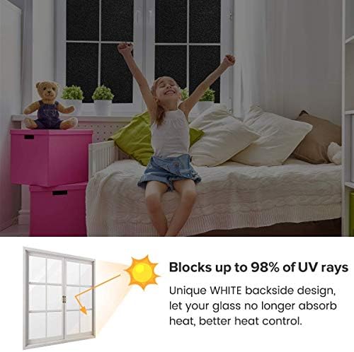 Karartma pencere filmi güneş engelleme gizlilik ısı kontrolü buzlu statik sarılmak pencere tonu kapsayan Toplam 100 % ışık engelleme
