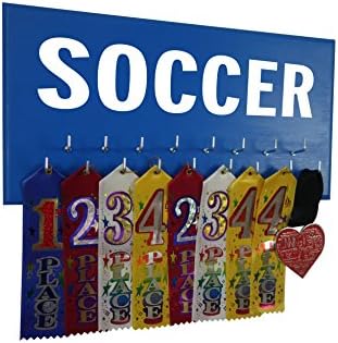 Madalya Ekranı-Futbol - Tüm Futbol Ödüllerinizi, Kupalarınızı, Kurdelelerinizi ve Madalyalarınızı Bu Plak Askısında Sergileyin-Kancalı
