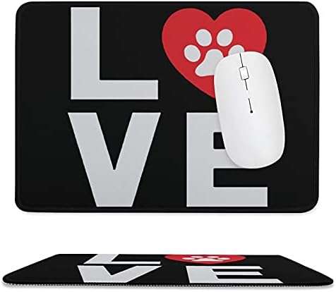 Köpeğimi Seviyorum Mouse Pad Masa Mat Kaymaz Kauçuk Taban ile Oyun Ofis Ev Dizüstü Seyahat için 7.9×9.8