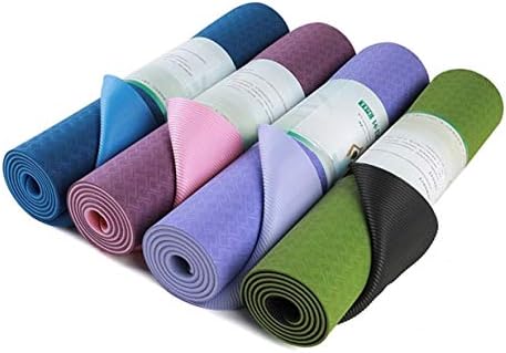 Sabertooth Premium Yoga Egzersiz Matı - TPE / Çevre Dostu-72 x 24 x 8mm-Çok Amaçlı / Kaymaz-Çift Katmanlama - Yırtılmaya Karşı