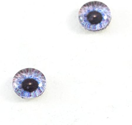 8mm Steampunk Cam Gözler Çifti Soluk Mavi Dişli Işçiliği Kaynağı Flatback Cabochons Bebek Tahnitçilik veya Takı Yapımı için