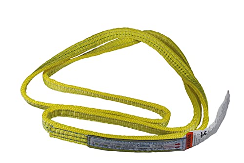 Stren-Flex EN1-902P-07-ABD'de üretilmiştir - 7 ft Polyester Sonsuz Web Sling (6400 Dikey-5000 Gerdanlık-12800 Sepet)