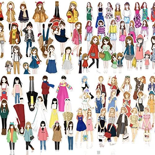 25 adet Sevimli Kız Çıkartmalar DIY Scrapbooking Albümü Dergisi Günlüğü Mutlu Planlayıcısı Hediye Mühür Dekoratif Çıkartmalar