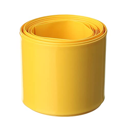 Othmro pil Shrink Wrap PVC ısı Shrink boru düz Genişliği 30mm, uzunluk 2 m için Büyük pil paketi güç sarı