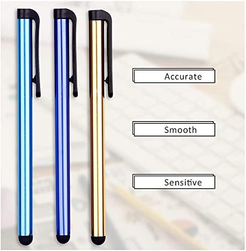 Qısebın 12 Paketi Evrensel kapasitif stylus kalem Kalem Taşınabilir Renkli Dokunmatik ekran Stylus Kalemler ile Uyumlu Apple