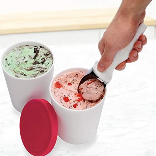 Tovolo Istiflenebilir Tatlı Tedavi Dondurma Küvet ile Sıkı Oturan Silikon Kapak Dondurucu saklama Kabı için Sorbe & Gelato, BPA