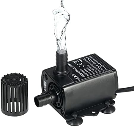 TIANGTIANG Dalgıç pompa filtresi Balık Gölet 400L / h Akış Hızı Su Pompası DC 12 V 6 W Ultra-Sessiz fırçasız Motor Pompa Dalgıç