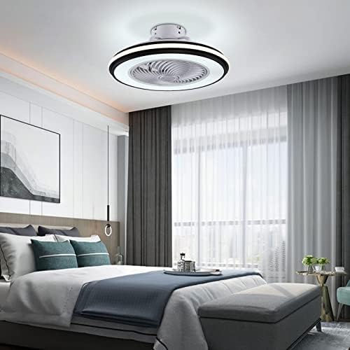 LED Işıklı Tavan Vantilatörü, Uzaktan Kumandalı 20 48w Kısılabilir Modern Tavan Vantilatörü Aydınlatması Kapalı Yatak Odası Oturma