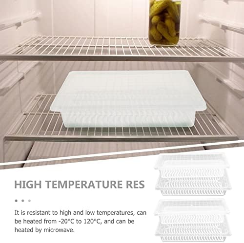 Buzdolabı Organizatör Saklama Kutuları Kutusu: Buzdolabı Üretmek Tasarrufu Süzgeç Kapaklı 4 adet gıda saklama kabı Kiler Kutusu