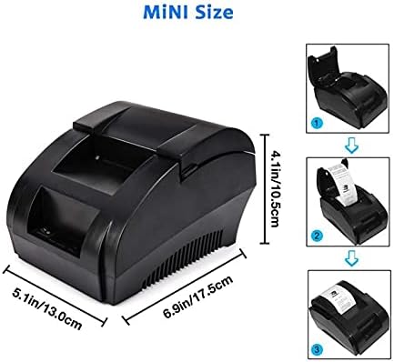 NEDEN - YUE Etiket Makinesi POS Termal Yazıcı Mini 58mm USB POS makbuz yazıcısı için Resaurant Süpermarket Mağaza Fatura Kontrol
