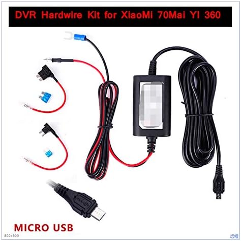LİULİANG MeiKeL Mini mikro USB araç içi kamera şarj adaptörü Kam Sert Tel DVR Hardwire Kiti Fit için XiaoMi 70Mai Yİ 360 3.2