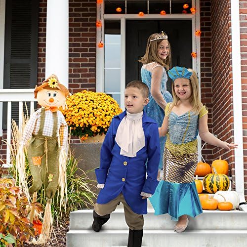George Washington çocuk Boy Cadılar Bayramı Giydirme Tema Parti Roleplay & Cosplay Kostüm (Gençlik Orta (5-6)) Mavi