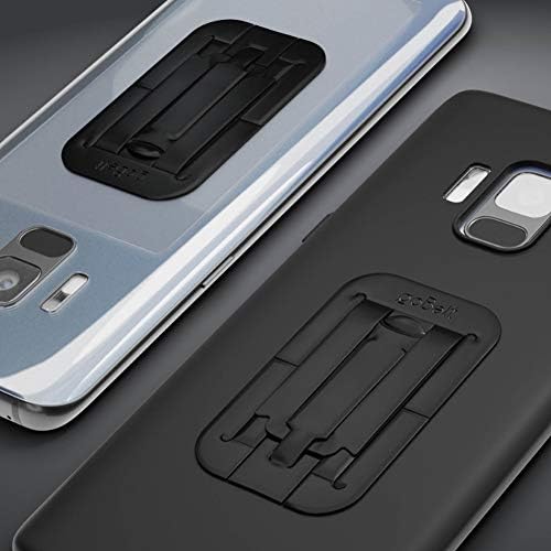 goBelt, Stand Fonksiyonlu Ultra İnce Akıllı Telefon Tutacağı, 1mm Kalınlığında, 2'li Set-Siyah