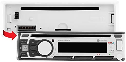 BOSS Audio Systems MR762BRGB Marine Stereo-Tek Din, Bluetooth Ses, CD USB SD MP3, Aux girişi, AM FM Radyo, Hava Koşullarına dayanıklı,