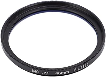 UV Koruma Lens Filtresi, Yağ Geçirmez Su Geçirmez Yüksek Çözünürlüklü Kamera DSLR Kamera için UV Filtre Alüminyum Çerçeve (46mm)