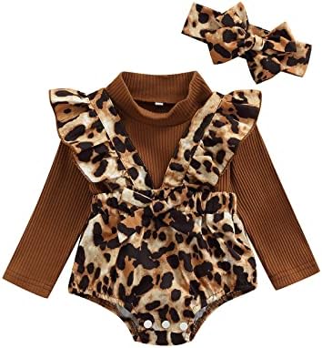 3 Adet Bebek Kız sevgililer Günü Kıyafeti Örme Kazak Üst Kalp Leopar Askı Şort Genel Kafa Bandı