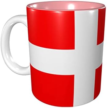 Danimarka Danimarka Bayrağı Baskılı Kupalar İçin Kadın Erkek Seramik Kahve Kupa Kişiselleştirilmiş Hediyeler İçin Erkek Arkadaşı,