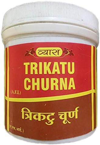 Vyas Trikatu Churna, 100gms, sindirim problemleri için Hint baharatlarının basit karışımı, 1 Paket