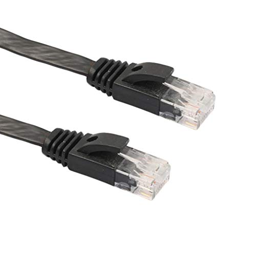 Siyah Ethernet Kablosu CAT6 98ft / 30m Ağ Yama Kablosu İnternet Kedisi.6