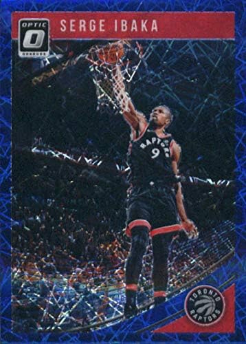 2018-19 Donruss Optik Mavi Hız Basketbol 33 Serge Ibaka Toronto Raptors Resmi NBA Ticaret Kartı Panini Amerika'dan