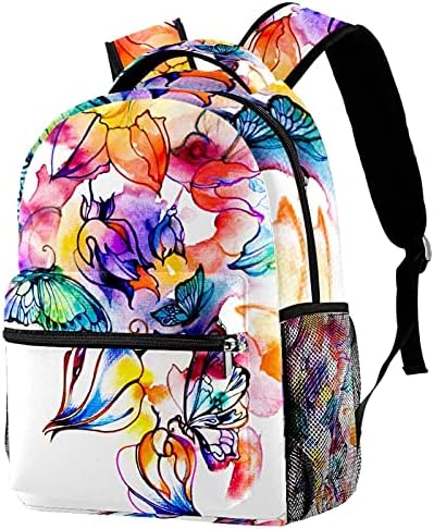 Çanta soyut renk boyama moda açık sırt çantası erkekler ve kadınlar için