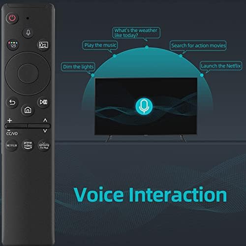 Samsung Smart TV için Evrensel Bluetooth Ses Kontrolü Uzaktan Kumanda, Netflix, Prime Video ve Samsung Plus İşlevlerine Sahip