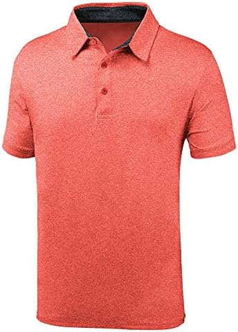 ZITY Erkek Polo Gömlek Serin Ter-Esneklik Renk Blok Kısa Kollu Spor Golf Tenis T-Shirt