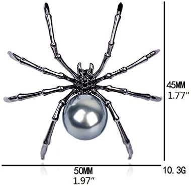 luosh Inci Vücut ve Mikro Açacağı Örümcek Broşlar Iğneler Hayvan Emaye Yaka Rozeti Kadın Takı