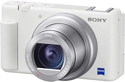 Sony ZV-1 Kompakt Dijital Vlogging 4 K Kamera Içerik Yaratıcıları ve Vloggers için DCZV1/W Deko Dişli Kutusu ile Çift Pil Paketi