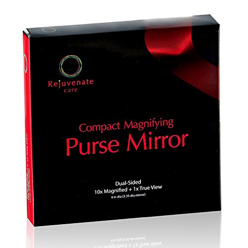 Kompakt Ayna 10X Büyüteç makyaj aynası Seyahat Çantası için Mükemmel 10X Büyüteçli ayna ile 2 Taraflı 1X Gerçek Ayna
