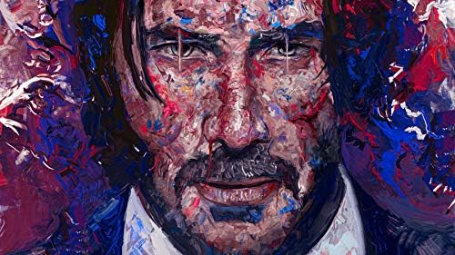 John Wick Poster, Keanu Reeves Baskı, Aktör Poster, Ünlü Baskı, Yapıt Baskı Boyutu 24 x 32 (61x81 cm)