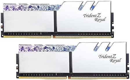 G. Skill Trident Z Royal Serisi [Gümüş] 32GB (2 x 16GB) 288 Pinli SDRAM (PC4-25600) DDR4 3200 CL16-18-18-38 1.35 V Çift Kanallı