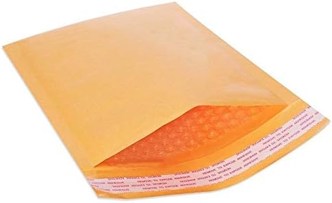 500 Torba Kendinden Yapışkanlı Kraft Kabarcık Yastıklı Nakliye Postaları Zarflar, 5 x 10