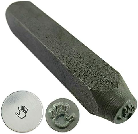 Kuyumcular Araçları 6mm Sağ Handprint Yumruk Metal Damga Aracı