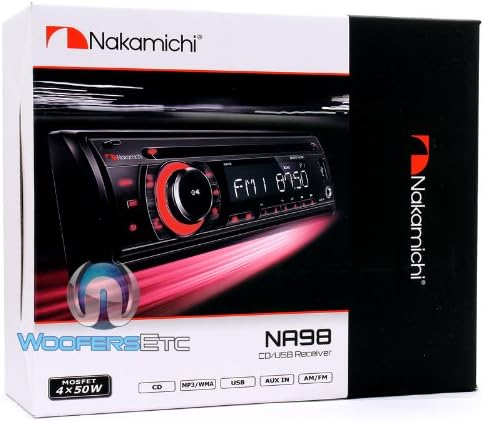 NA98-Nakamıchı In-Dash 1-DIN CD / MP3 / WMA / USB Stereo Alıcı