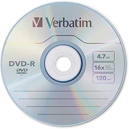 Verbatim DVD-R Boş Diskler AZO Boya 4.7 GB 16X Kaydedilebilir Disk - 50 Paket Mil