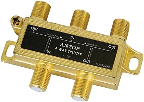 ANTOP Koaksiyel kablo ayırıcı Ultra Mini Dağıtım Uydu TV Anten Sinyalleri için 2GHz-5-2050MHz (AT-707)