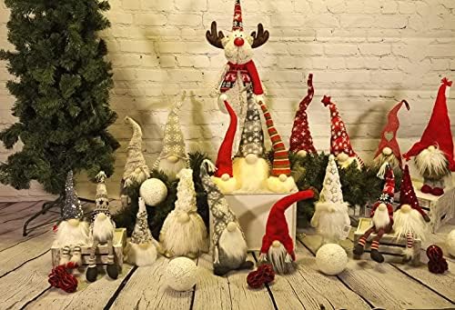 Doğa Tarafından hayran, İskandinav Nisse Gnome, ABN5D008-RD 19.6 inç, Ayakta Noel Peluş Tomte Gnome İsveç, İskandinav Tarzı Dekor