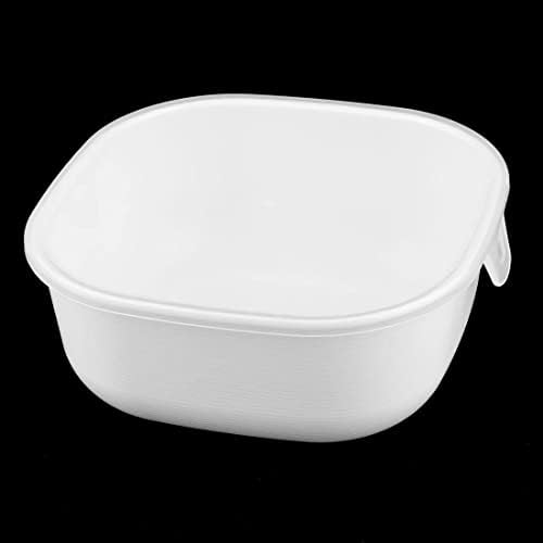 EuısdanAA Plastik Mutfak Kare Gıda Meyve Sebze Salatası Tutucu saklama Kabı Kutusu Beyaz (Plástico Cocina Cuadrado Comida Fruta