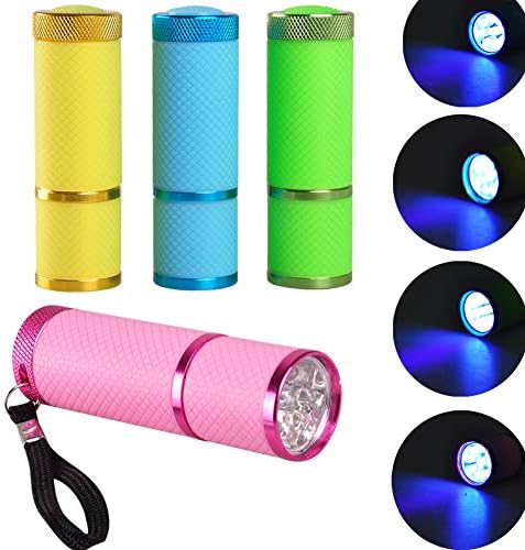 Mini UV LED tırnak lambası Jel çivi için 9 LED ışıkları ile, taşınabilirlik tırnak kurutma makinesi tırnak sanat Araçları, kamp